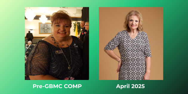 Victoria's weight loss progress in two photos