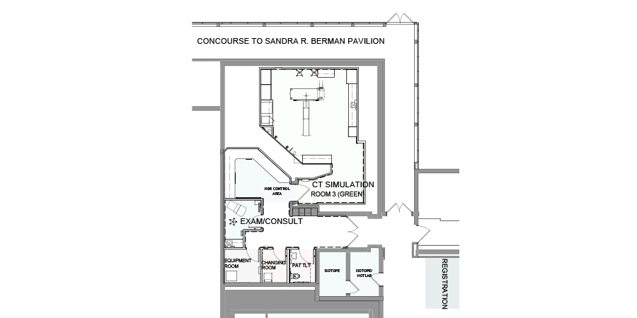 Floor plan for the CT simulation