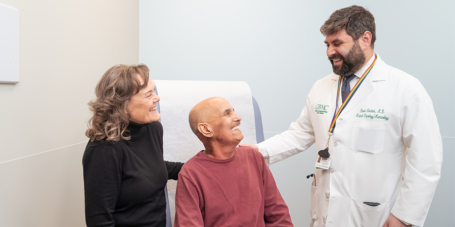 Matt Ciociolo and his wife with Dr. David Gottlieb