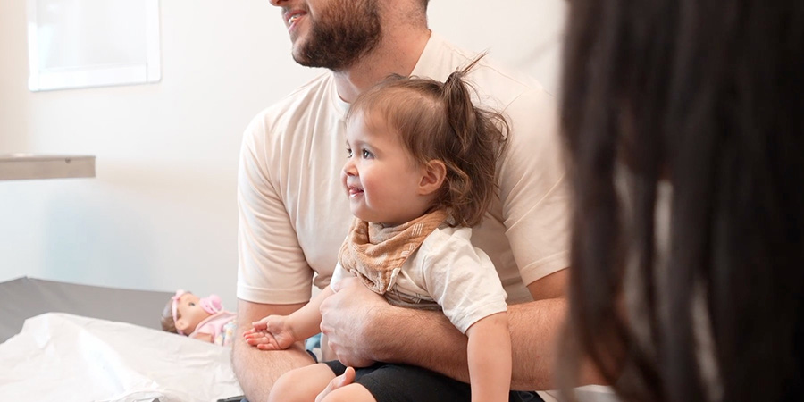 A patient of the Cleft Lip and Palate program