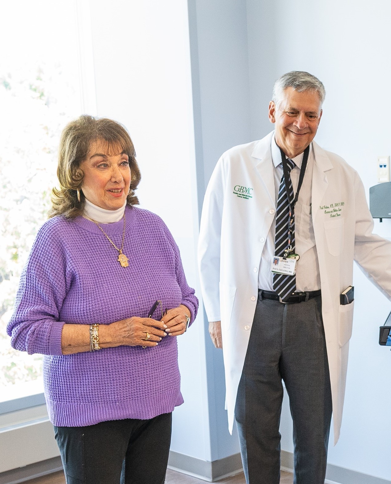 Sandra Berman with Dr. Paul Celano