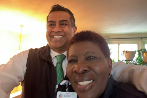 Dr. Gopalakrishnan and Delores Williams