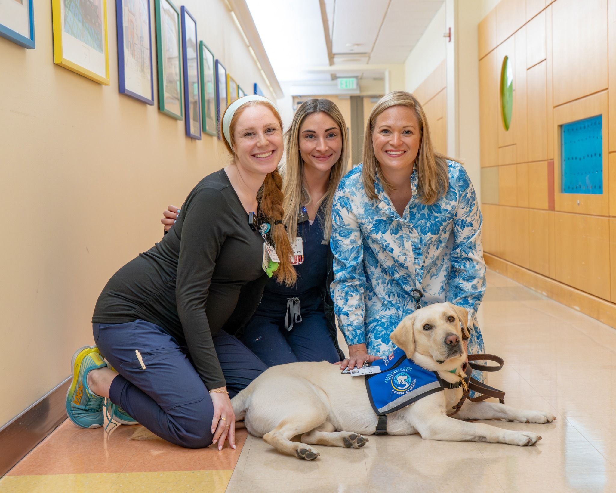 Olivia with nurses
