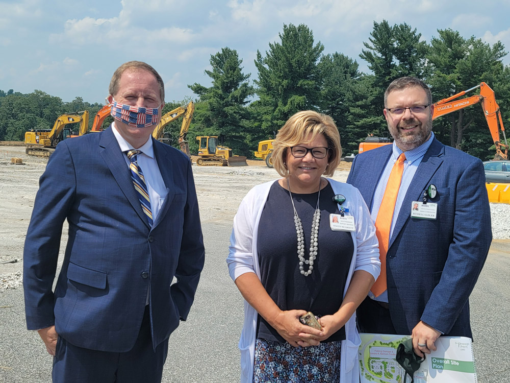 Councilman David Marks alongside Stacey McGreevy and Russ Sadler