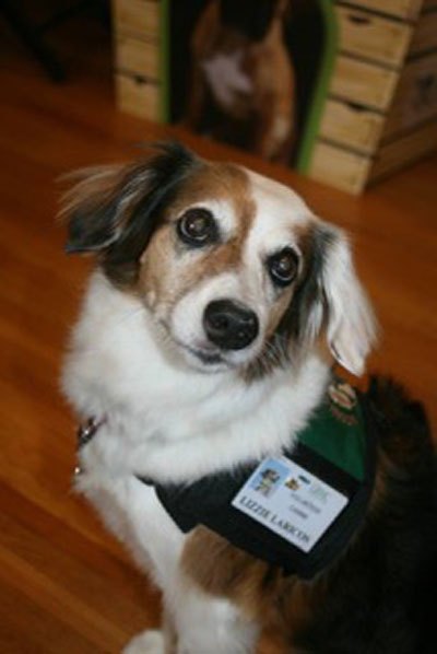 Barb's first dog, Lizzie