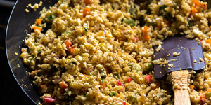 Chicken Fried Cauliflower Rice - Cooking Demo